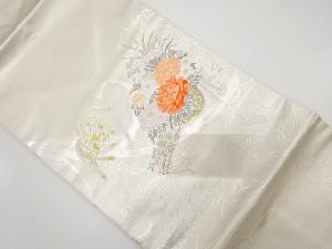 花車に鳳凰模様織り出し名古屋帯